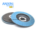 4.5"China Ceramic Abrasive Cloth Factory Directly Sale Blue Color Stainless Steel Polishing Flap Disc